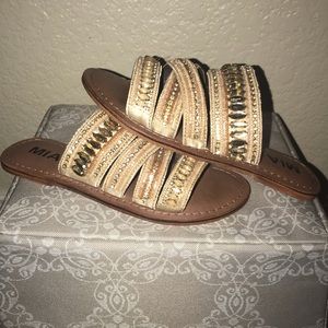 Mia Nude Rhinestone Sandals BRAND NEW!!!